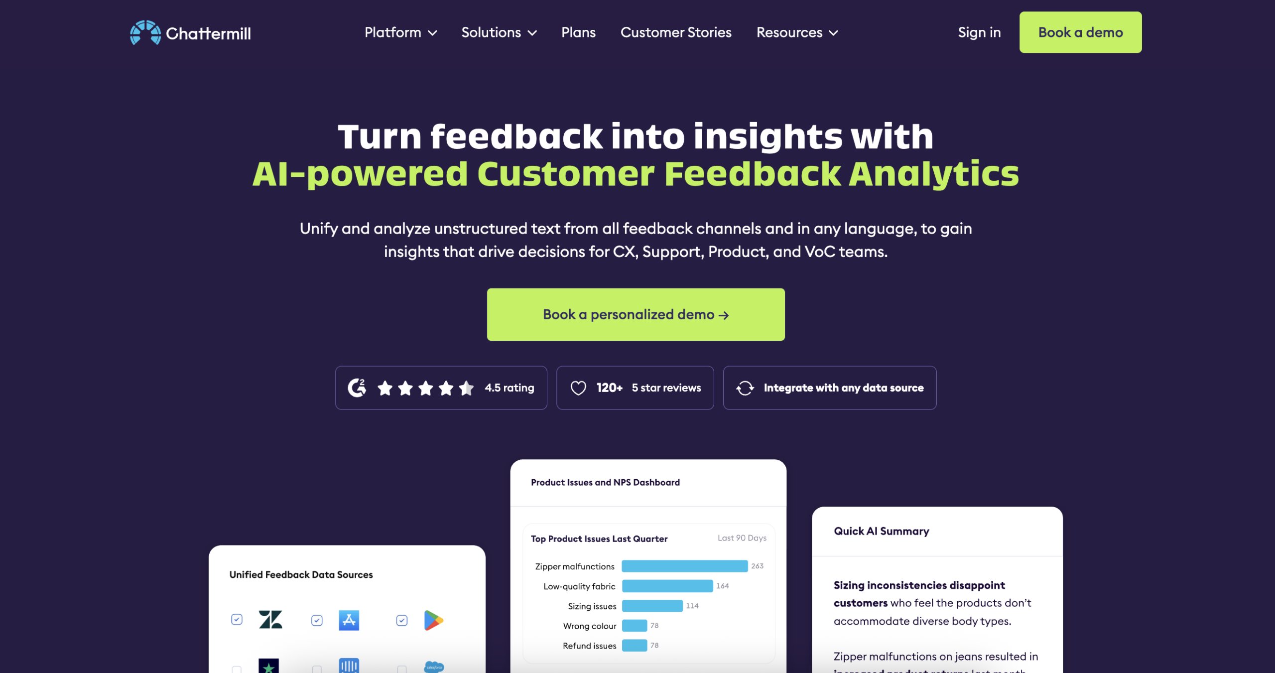 Best Customer Feedback Analytics Software | #6. Chattermill